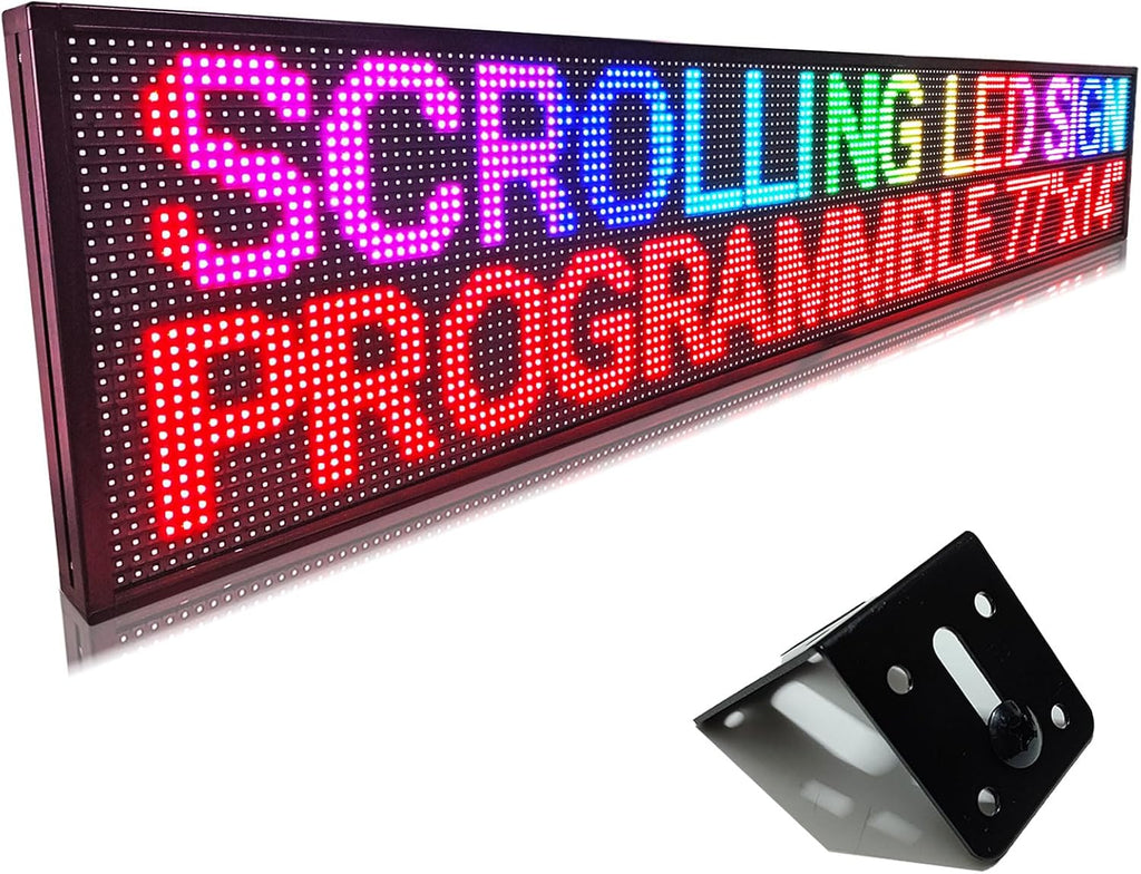 HS Scrolling Led Sign Programmable, Outdoor Digital Signs Waterproof ，Electronic Message Display Board