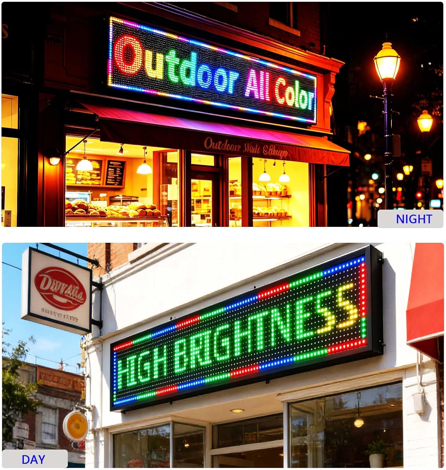 HS Scrolling Led Sign Programmable, Outdoor Digital Signs Waterproof ，Electronic Message Display Board