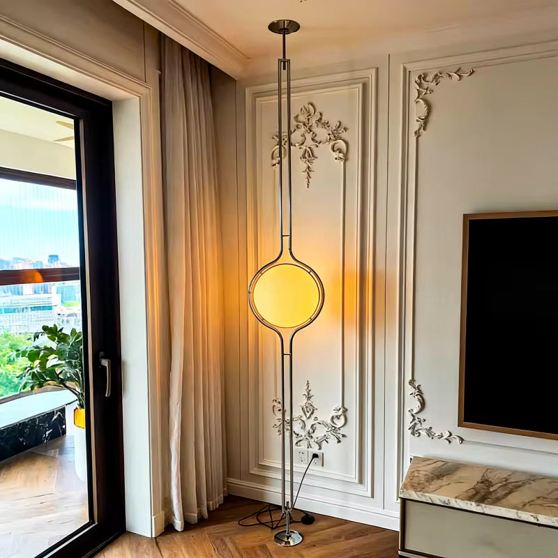 Nordic Designer Garrault Delord LED Floor Lamp Chrome Metal Acrylic Ball Floor Light Living Room Hotel Indoor Decoration Lamp