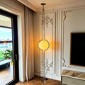 Nordic Designer Garrault Delord LED Floor Lamp Chrome Metal Acrylic Ball Floor Light Living Room Hotel Indoor Decoration Lamp